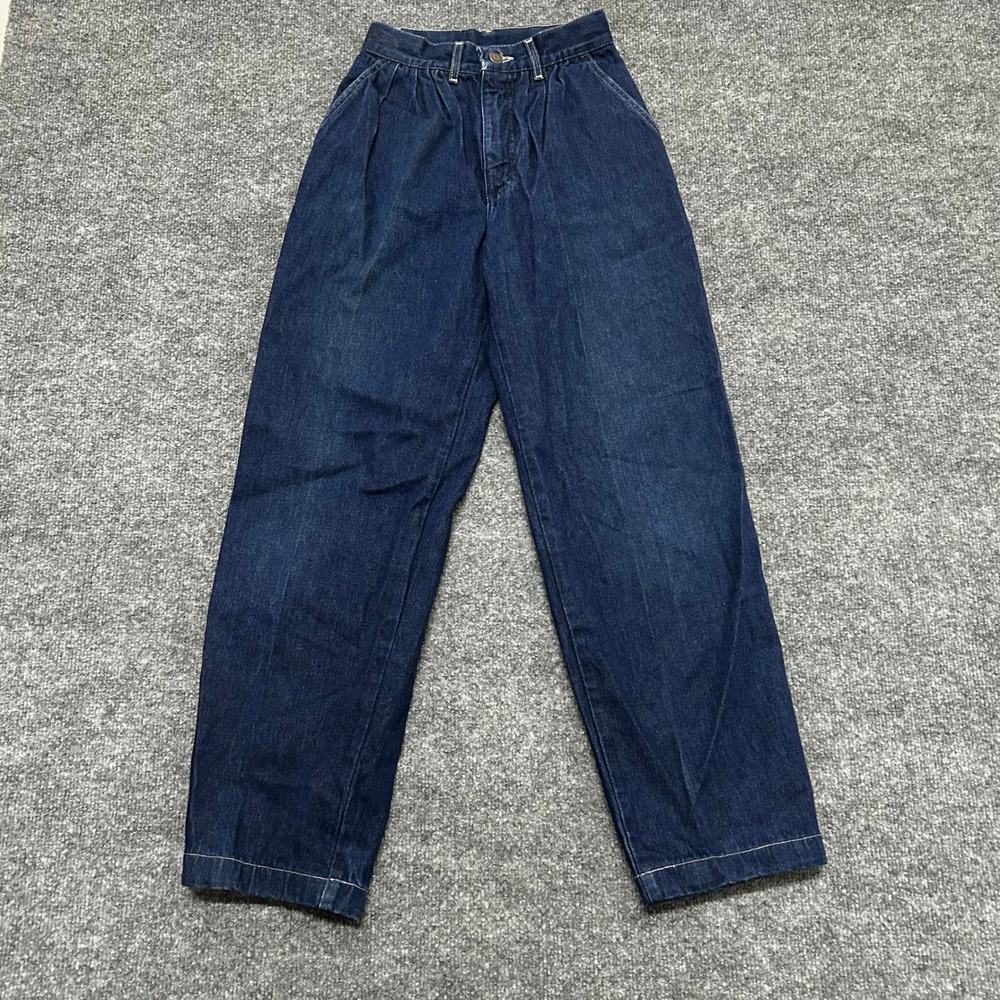Great Plains Jeans Womens Size 3 Dark Wash Denim Pleated High Rise Tapered Leg